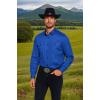 imageCOOFANDY Mens Casual Button Down Shirts Long Sleeve Untucked Shirts for Men Stretch Dress ShirtRoyal Blue