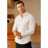 imageCOOFANDY Mens Casual Button Down Shirts Long Sleeve Untucked Shirts for Men Stretch Dress ShirtWhite
