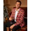 imageCOOFANDY Mens Halloween Blazer Jacket One Button Christmas Sport Coat Halloween Party Holiday JacketChristmas Blazer  Xmas Buffalo Plaid