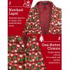 imageCOOFANDY Mens Halloween Blazer Jacket One Button Christmas Sport Coat Halloween Party Holiday JacketChristmas Blazer  Xmas Buffalo Plaid