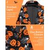imageCOOFANDY Mens Halloween Blazer Jacket One Button Christmas Sport Coat Halloween Party Holiday JacketHalloween Blazer  Pumpkin  Bat