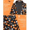 imageCOOFANDY Mens Halloween Blazer Jacket One Button Christmas Sport Coat Halloween Party Holiday JacketHalloween Blazer  Pumpkin  Skull
