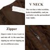 imageCOOFANDY Mens Western Cowboy Vest Casual Fringe Hippie Costume V Neck Zipper Suede Leather WaistcoatCoffee