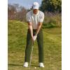 imageCOOFANDY Men Golf Stretch Pant Casual Slim Fit Pant Lightweight Sweatpants with PocketArmy Green