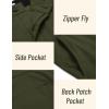 imageCOOFANDY Men Golf Stretch Pant Casual Slim Fit Pant Lightweight Sweatpants with PocketArmy Green