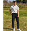 imageCOOFANDY Men Golf Stretch Pant Casual Slim Fit Pant Lightweight Sweatpants with PocketBlack