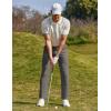 imageCOOFANDY Men Golf Stretch Pant Casual Slim Fit Pant Lightweight Sweatpants with PocketDark Grey