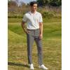 imageCOOFANDY Men Golf Stretch Pant Casual Slim Fit Pant Lightweight Sweatpants with PocketDark Grey