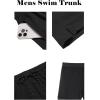 imageCOOFANDY Men Swim Trunk with Compression Liner 2 in 1 Swimwear Bathing Suit Quick Dry Board ShortBlack