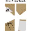 imageCOOFANDY Men Swim Trunk with Compression Liner 2 in 1 Swimwear Bathing Suit Quick Dry Board ShortKhaki