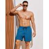 imageCOOFANDY Men Swim Trunk with Compression Liner 2 in 1 Swimwear Bathing Suit Quick Dry Board ShortLake Blue