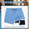 imageCOOFANDY Men Swim Trunk with Compression Liner 2 in 1 Swimwear Bathing Suit Quick Dry Board ShortLight Blue