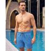 imageCOOFANDY Men Swim Trunk with Compression Liner 2 in 1 Swimwear Bathing Suit Quick Dry Board ShortZ Blue
