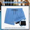 imageCOOFANDY Men Swim Trunk with Compression Liner 2 in 1 Swimwear Bathing Suit Quick Dry Board ShortZ Blue