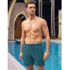 imageCOOFANDY Men Swim Trunk with Compression Liner 2 in 1 Swimwear Bathing Suit Quick Dry Board ShortZ Bluegreen