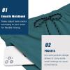 imageCOOFANDY Men Swim Trunk with Compression Liner 2 in 1 Swimwear Bathing Suit Quick Dry Board ShortZ Bluegreen