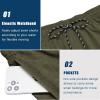 imageCOOFANDY Men Swim Trunk with Compression Liner 2 in 1 Swimwear Bathing Suit Quick Dry Board ShortZ Deep Army Green