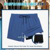 imageCOOFANDY Men Swim Trunk with Compression Liner 2 in 1 Swimwear Bathing Suit Quick Dry Board ShortZ Deep Blue