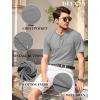 imageCOOFANDY Mens 3 Pack Henley Shirts Short Sleeve Casual Basic Tees Classic Henley Summer Solid T Shirts with Pocket1 Pack Dark Grey