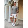 imageCOOFANDY Mens 3 Pack Henley Shirts Short Sleeve Casual Basic Tees Classic Henley Summer Solid T Shirts with Pocket1 Pack Dark Grey