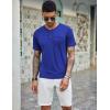 imageCOOFANDY Mens 3 Pack Henley Shirts Short Sleeve Casual Basic Tees Classic Henley Summer Solid T Shirts with PocketArmy GreenWhiteBlue