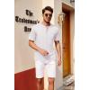 imageCOOFANDY Mens 3 Pack Henley Shirts Short Sleeve Casual Basic Tees Classic Henley Summer Solid T Shirts with PocketBlackGrayWhite
