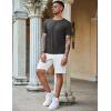 imageCOOFANDY Mens 3 Pack Henley Shirts Short Sleeve Casual Basic Tees Classic Henley Summer Solid T Shirts with PocketBlackWineDark Grey