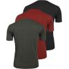 imageCOOFANDY Mens 3 Pack Henley Shirts Short Sleeve Casual Basic Tees Classic Henley Summer Solid T Shirts with PocketBlackWineDark Grey