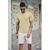 imageCOOFANDY Mens 3 Pack Henley Shirts Short Sleeve Casual Basic Tees Classic Henley Summer Solid T Shirts with PocketGreyDark GreyBlack