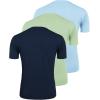 imageCOOFANDY Mens 3 Pack Henley Shirts Short Sleeve Casual Basic Tees Classic Henley Summer Solid T Shirts with PocketLight GreenSky BlueNavy