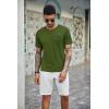 imageCOOFANDY Mens 3 Pack Henley Shirts Short Sleeve Casual Basic Tees Classic Henley Summer Solid T Shirts with PocketNavy BlueArmy GreenBlack