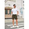 imageCOOFANDY Mens Casual Shorts Waffle Elastic Waist Drawstring Shorts Lightweight Summer Beach ShortsArmy Green