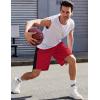 imageCOOFANDY Mens Long Basketball Shorts 2 Pack Mesh Gym Athletic Shorts with Pockets