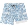 Z Print Blue Plam Leaf