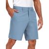 imageCOOFANDY Mens Golf Dress Shorts Lightweight 7quot Hiking Shorts Casual Summer Shorts with PocketsLight Blue