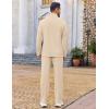 imageCOOFANDY Mens 2 Piece Tracksuit Set Quarter Zip Sweatsuit Athletic Running Suit Sets Long Sleeve Casual OutfitsBeige