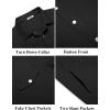 imageCOOFANDY Mens Cotton Denim Jacket Lightweight Trucker Western Jackets Casual Fashion Jean CoatAblack