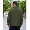 imageCOOFANDY Mens Cotton Denim Jacket Lightweight Trucker Western Jackets Casual Fashion Jean CoatArmy Green