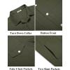 imageCOOFANDY Mens Cotton Denim Jacket Lightweight Trucker Western Jackets Casual Fashion Jean CoatArmy Green
