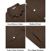 imageCOOFANDY Mens Cotton Denim Jacket Lightweight Trucker Western Jackets Casual Fashion Jean CoatBrown