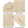 imageCOOFANDY Mens Cotton Denim Jacket Lightweight Trucker Western Jackets Casual Fashion Jean CoatCream