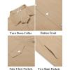 imageCOOFANDY Mens Cotton Denim Jacket Lightweight Trucker Western Jackets Casual Fashion Jean CoatKhaki