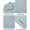 imageCOOFANDY Mens Cotton Denim Jacket Lightweight Trucker Western Jackets Casual Fashion Jean CoatLight Blue