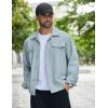 imageCOOFANDY Mens Cotton Denim Jacket Lightweight Trucker Western Jackets Casual Fashion Jean CoatLight Blue
