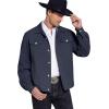 imageCOOFANDY Mens Cotton Denim Jacket Lightweight Trucker Western Jackets Casual Fashion Jean CoatNavy Blue