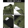 imageCOOFANDY Mens Fleece Jackets Full Zip Raglan Long Sleeve Lightweight Casual Outdoor Warm Jacket Coat with PocketsArmy Green