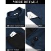 imageCOOFANDY Mens Fleece Jackets Full Zip Raglan Long Sleeve Lightweight Casual Outdoor Warm Jacket Coat with PocketsNavy Blue