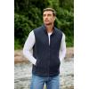 imageCOOFANDY Mens Polar Fleece Vest Lightweight Sleeveless Jacket Warm Zip up Outerwear Vests with Zipper Pockets for HikingBlue Violet