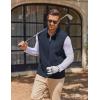 imageCOOFANDY Mens Polar Fleece Vest Lightweight Sleeveless Jacket Warm Zip up Outerwear Vests with Zipper Pockets for HikingBlue Violet