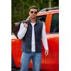 imageCOOFANDY Mens Polar Fleece Vest Lightweight Sleeveless Jacket Warm Zip up Outerwear Vests with Zipper Pockets for HikingBlue Violet
